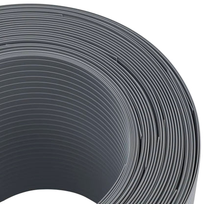 vidaXL Sichtschutzstreifen 10 Stk. Grau 252,5x19 cm PVC