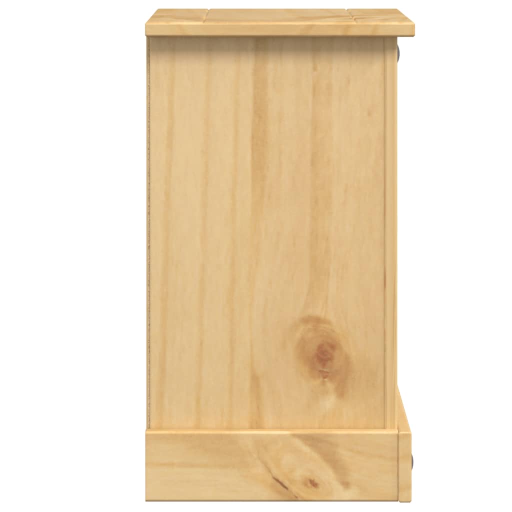 vidaXL Nachttisch Corona 35x32,5x58 cm Massivholz Kiefer