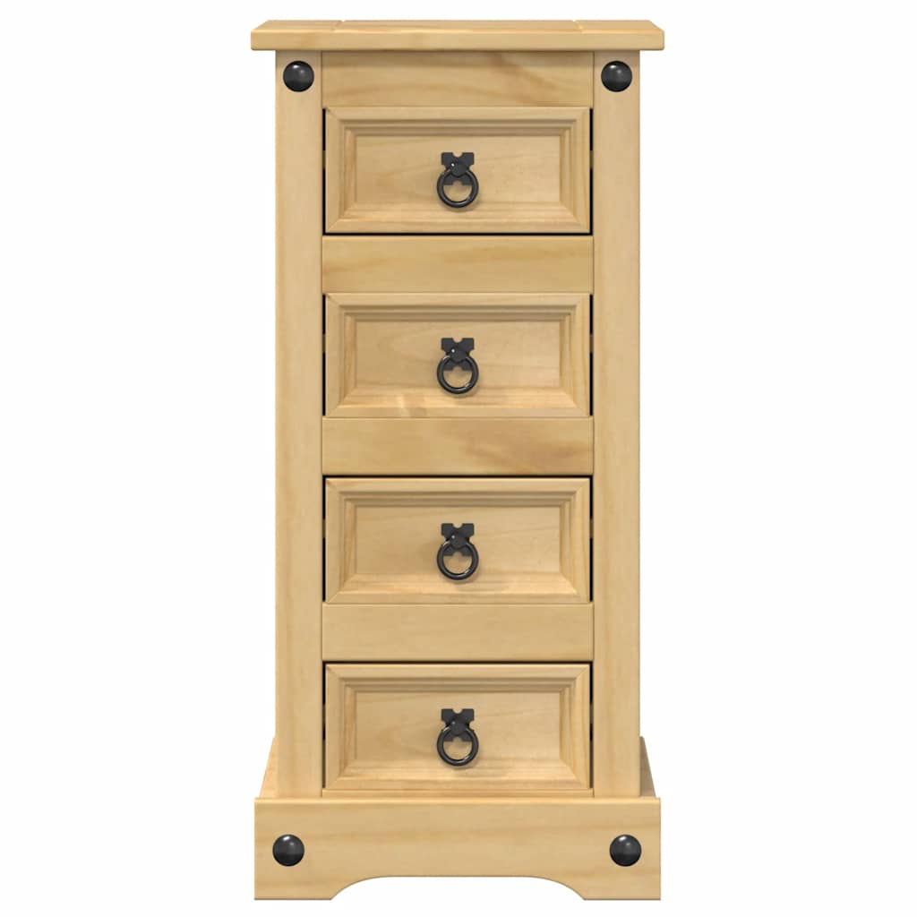 vidaXL Nachttisch Corona 35x32,5x74 cm Massivholz Kiefer