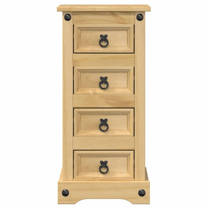 vidaXL Nachttisch Corona 35x32,5x74 cm Massivholz Kiefer