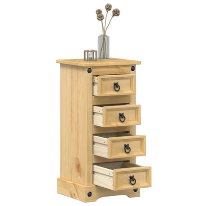 vidaXL Nachttisch Corona 35x32,5x74 cm Massivholz Kiefer