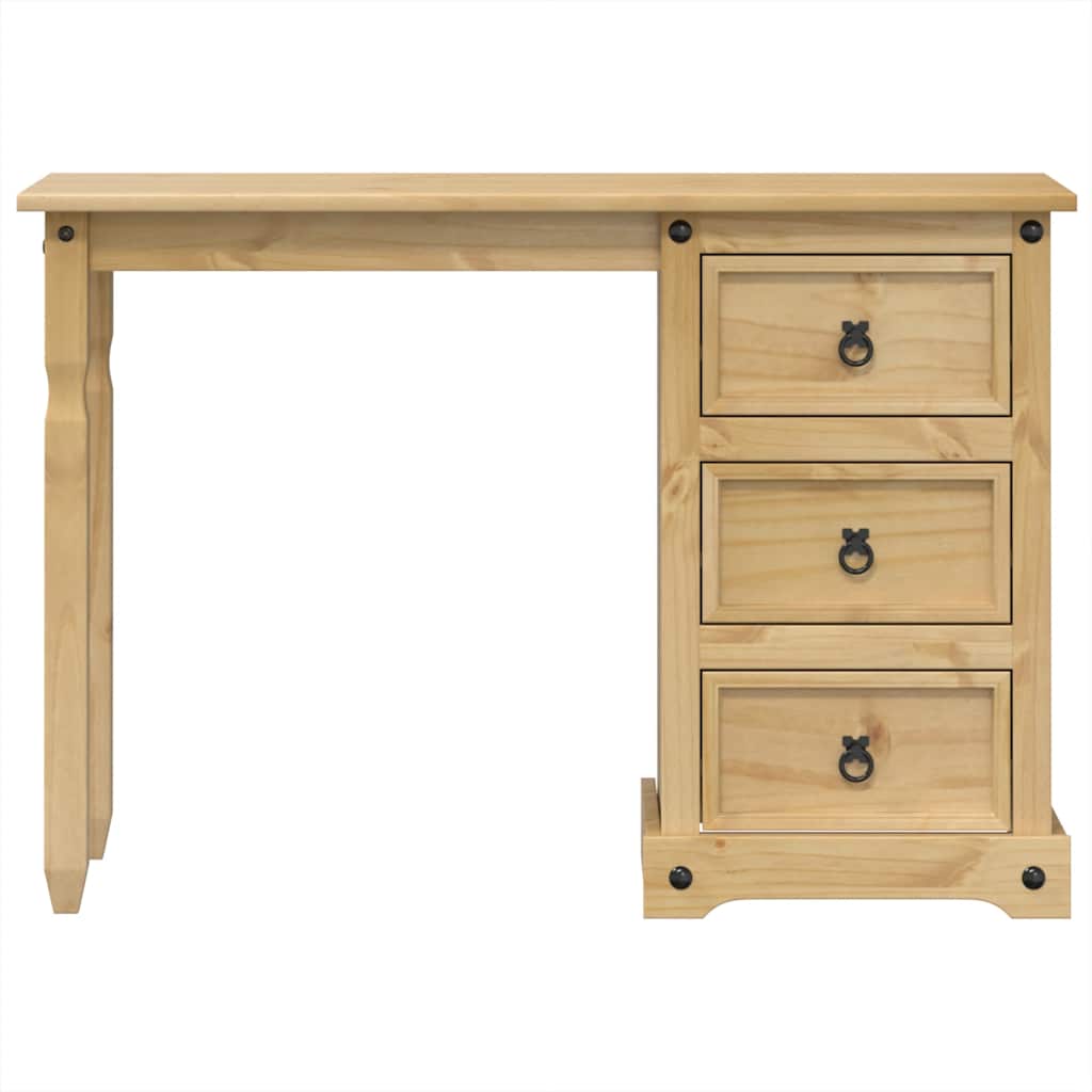 vidaXL Schminktisch Corona 110x47x75 cm Massivholz Kiefer