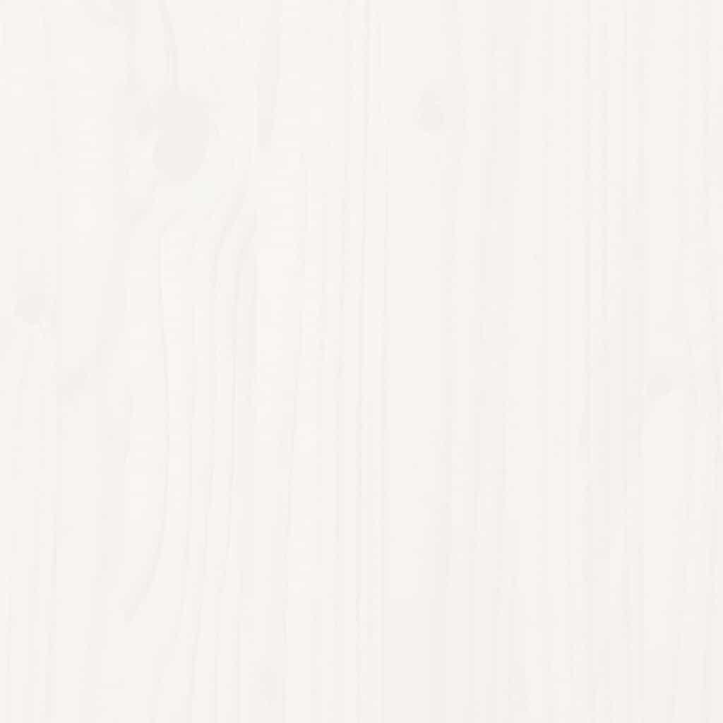 7-tlg. Garten-Lounge-Set Weiß Massivholz Kiefer