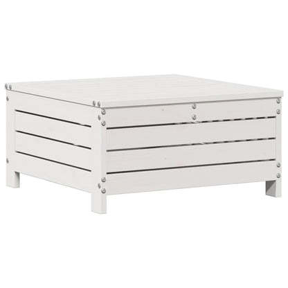 vidaXL 6-tlg. Garten-Lounge-Set mit Kissen Weiß Massivholz Kiefer