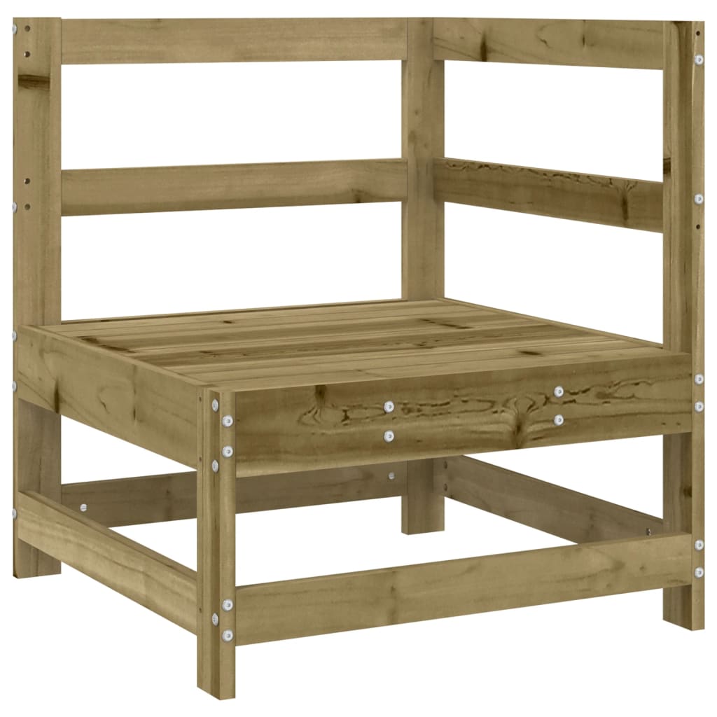 vidaXL Salon de jardin 4 pcs en pin imprégné