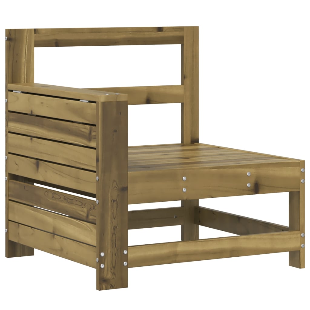 vidaXL Salon de jardin 4 pcs en pin imprégné