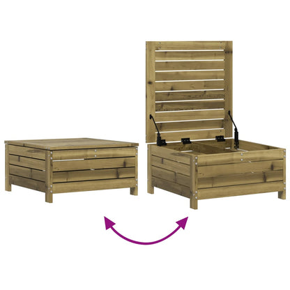 vidaXL Salon de jardin 4 pcs en pin imprégné