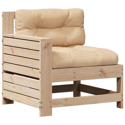 vidaXL Salon de jardin 4 pièces avec coussins en pin massif