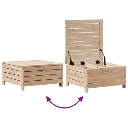 vidaXL Salon de jardin 4 pièces avec coussins en pin massif