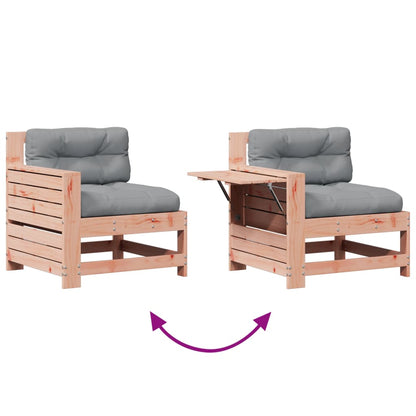 vidaXL Salon de jardin 4 pièces avec coussins, bois de Douglas massif