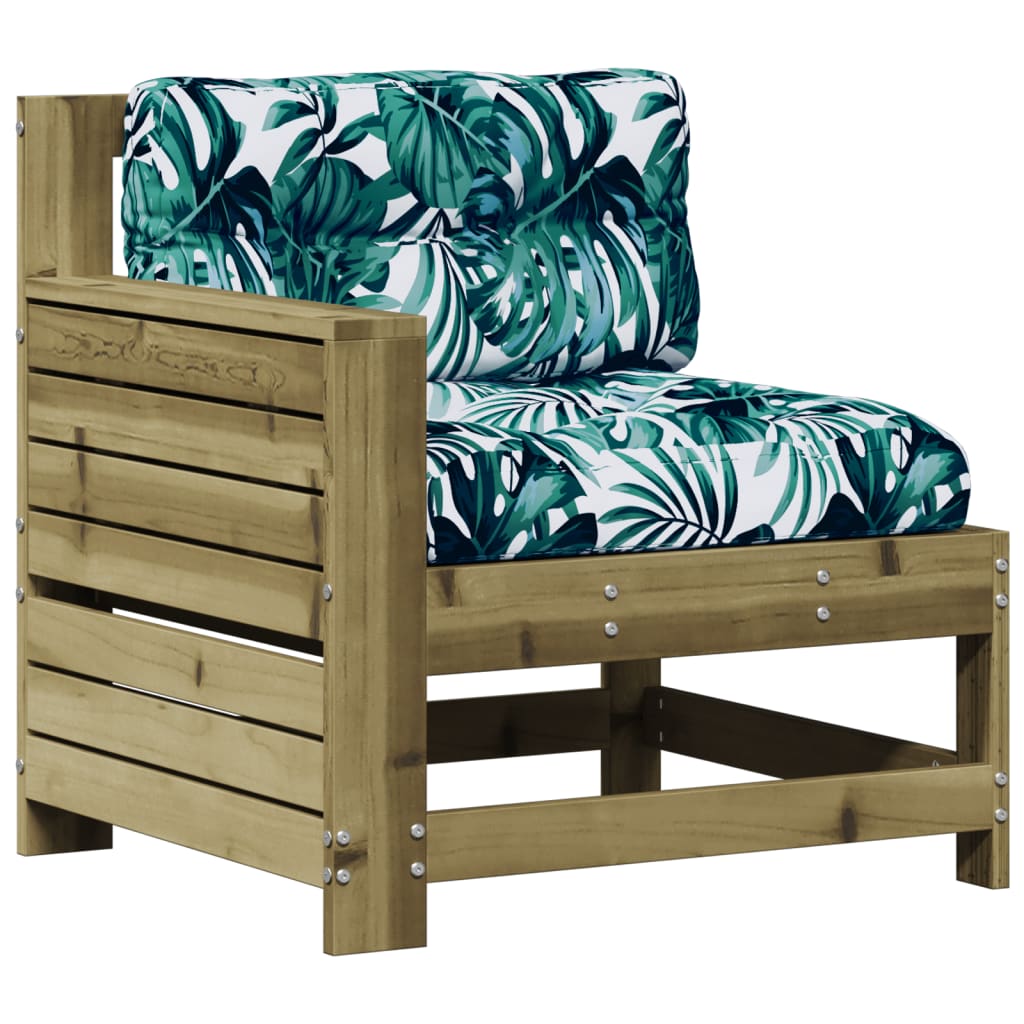 vidaXL 4-tlg. Garten-Lounge-Set mit Kissen Kiefernholz Imprägniert