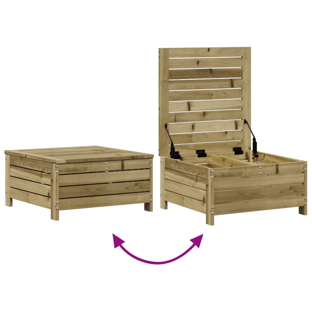 vidaXL 4-tlg. Garten-Lounge-Set mit Kissen Kiefernholz Imprägniert
