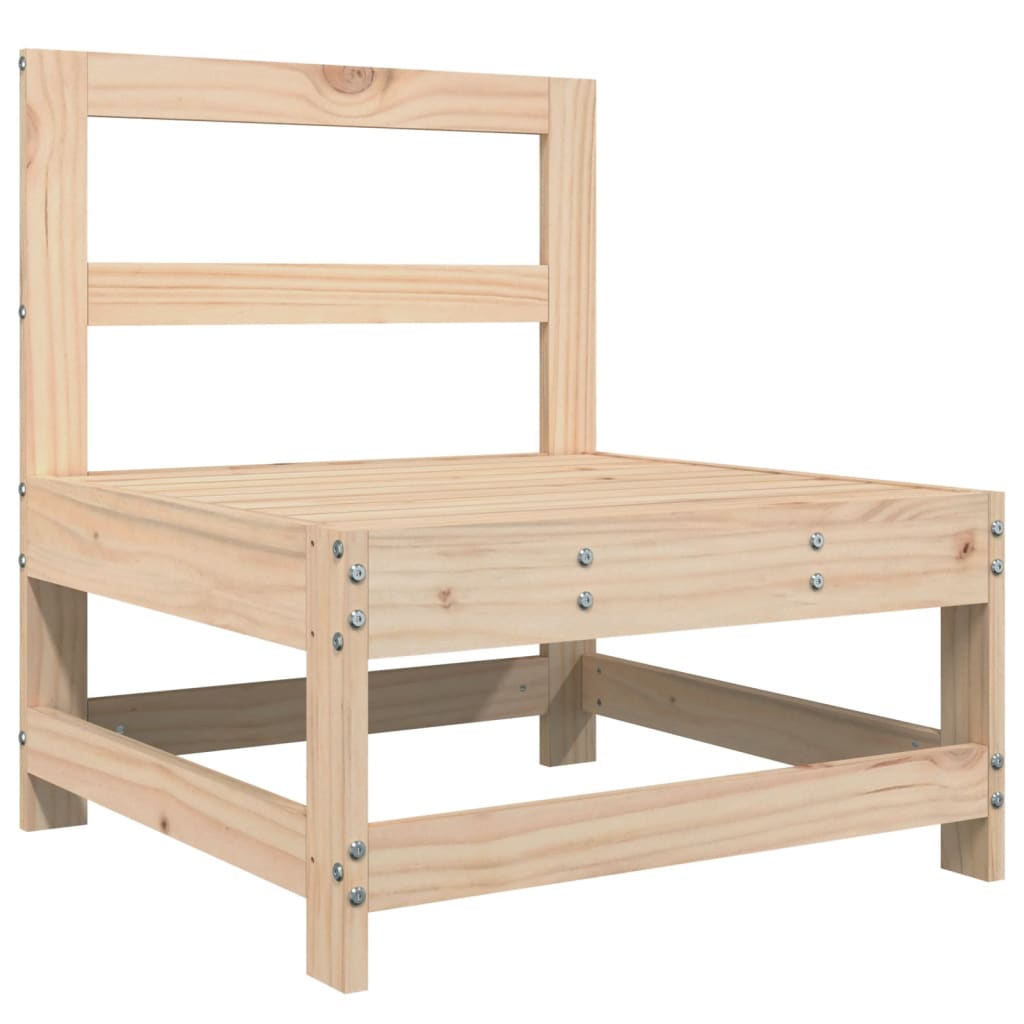vidaXL 4-tlg. Garten-Sofagarnitur Massivholz Kiefer