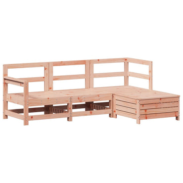 vidaXL 4-tlg. Garten-Sofagarnitur Massivholz Douglasie