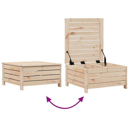 vidaXL 4-tlg. Garten-Sofagarnitur Massivholz Kiefer