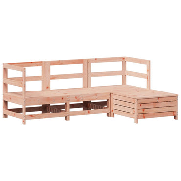 vidaXL 4-tlg. Garten-Sofagarnitur Massivholz Douglasie