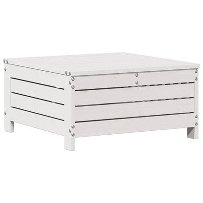 vidaXL 4-tlg. Garten-Lounge-Set mit Kissen Weiß Massivholz Kiefer