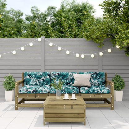 vidaXL 4-tlg. Garten-Lounge-Set mit Kissen Kiefernholz Imprägniert