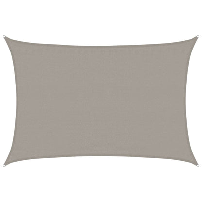 vidaXL Voile d'ombrage 160 g/m² Rectangulaire Gris clair 3,5x4,5 m HDPE