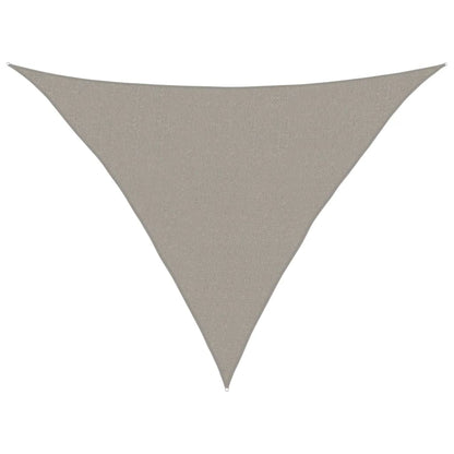 vidaXL Sonnensegel 160 g/m² Dreieckig Hellgrau 2,5x2,5x3,5 m HDPE