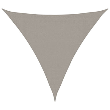 vidaXL Sonnensegel 160 g/m² Dreieckig Hellgrau 3x3x3 m HDPE