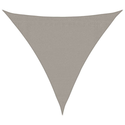 vidaXL Sonnensegel 160 g/m² Dreieckig Hellgrau 3x3x3 m HDPE
