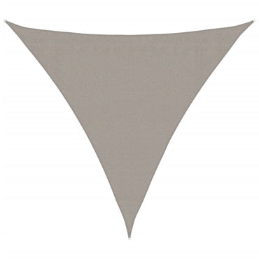 vidaXL Sonnensegel 160 g/m² Dreieckig Hellgrau 3,6x3,6x3,6 m HDPE
