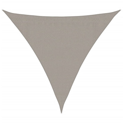 vidaXL Sonnensegel 160 g/m² Dreieckig Hellgrau 3,6x3,6x3,6 m HDPE