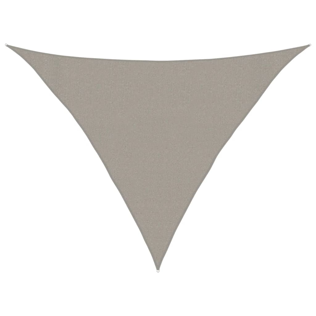 vidaXL Sonnensegel 160 g/m² Dreieckig Hellgrau 3x3x4,2 m HDPE
