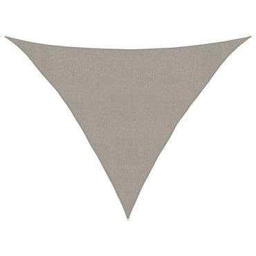 vidaXL Sonnensegel 160 g/m² Dreieckig Hellgrau 3x3x4,2 m HDPE
