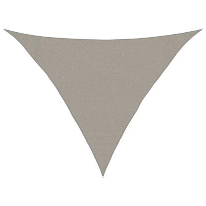 vidaXL Sonnensegel 160 g/m² Dreieckig Hellgrau 3x3x4,2 m HDPE