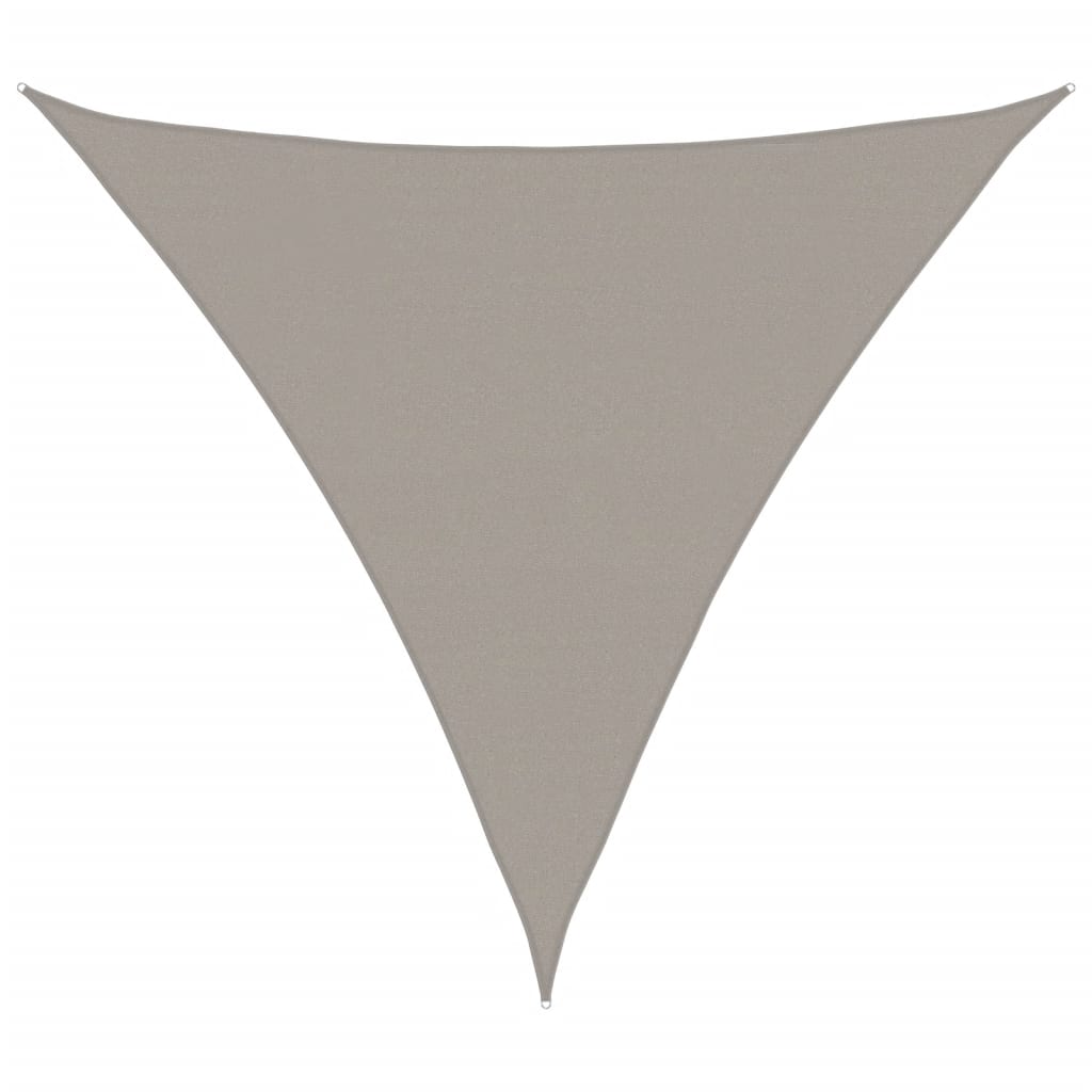 vidaXL Sonnensegel 160 g/m² Dreieckig Hellgrau 5x5x5 m HDPE