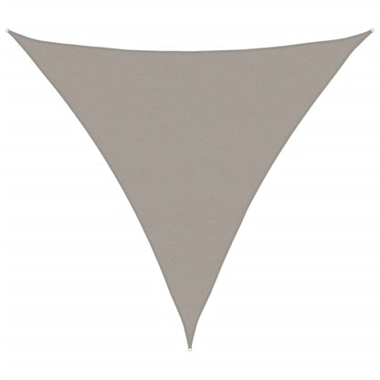 vidaXL Sonnensegel 160 g/m² Dreieckig Hellgrau 5x5x5 m HDPE