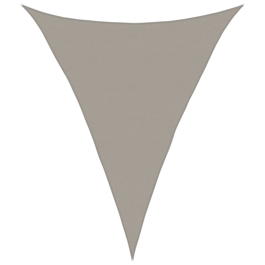 vidaXL Sonnensegel 160 g/m² Dreieckig Hellgrau 5x7x7 m HDPE