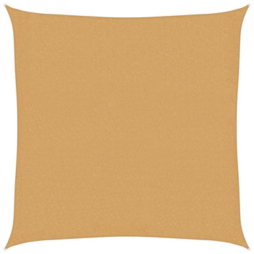 vidaXL Sonnensegel 160 g/m² Quadratisch Sandfarbe 3,6x3,6 m HDPE