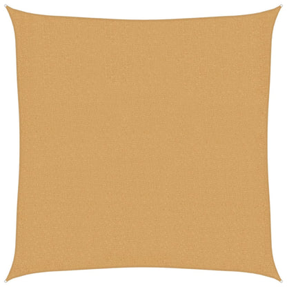 vidaXL Sonnensegel 160 g/m² Quadratisch Sandfarbe 3,6x3,6 m HDPE