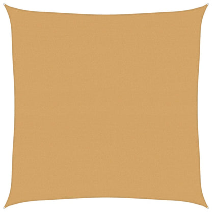 vidaXL Sonnensegel 160 g/m² Quadratisch Sandfarbe 6x6 m HDPE