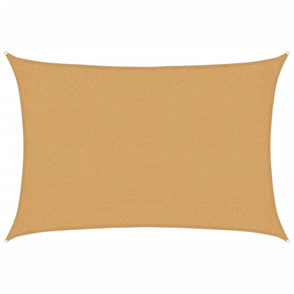 vidaXL Sonnensegel 160 g/m² Rechteckig Sandfarben 2x2,5 m HDPE