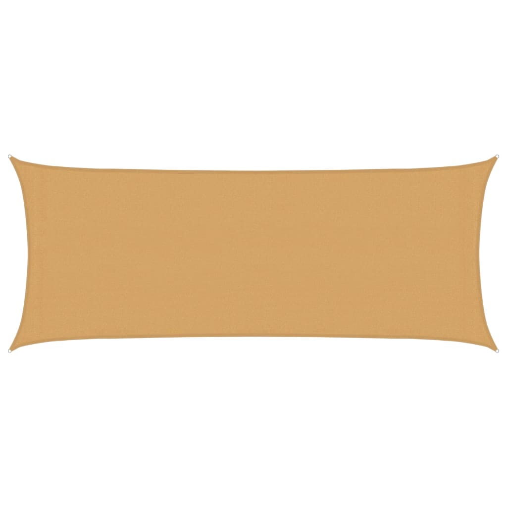 vidaXL Sonnensegel 160 g/m² Rechteckig Sandfarben 2x4,5 m HDPE