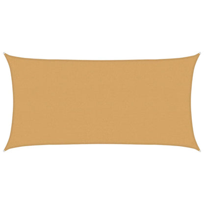 vidaXL Sonnensegel 160 g/m² Rechteckig Sandfarben 2,5x5 m HDPE