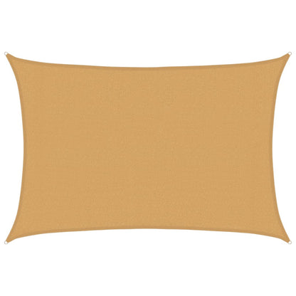 vidaXL Sonnensegel 160 g/m² Rechteckig Sandfarben 3x4,5 m HDPE