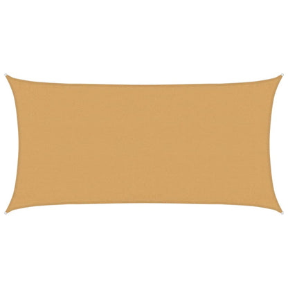 vidaXL Sonnensegel 160 g/m² Rechteckig Sandfarben 3x6 m HDPE