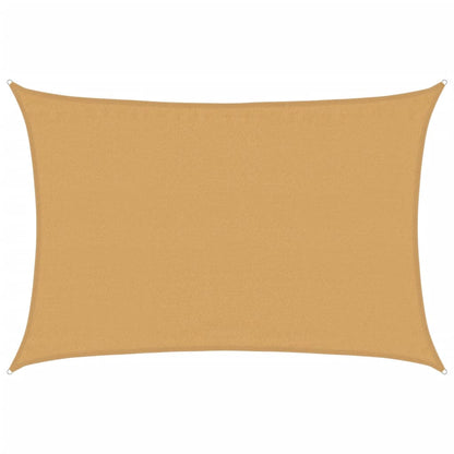 vidaXL Sonnensegel 160 g/m² Rechteckig Sandfarben 3,5x5 m HDPE