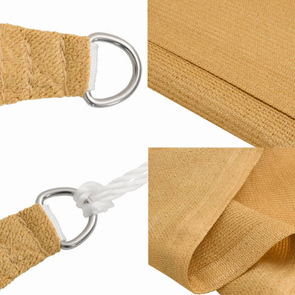 vidaXL Sonnensegel 160 g/m² Rechteckig Sandfarben 4x6 m HDPE
