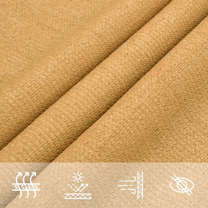 vidaXL Sonnensegel 160 g/m² Rechteckig Sandfarben 4x6 m HDPE