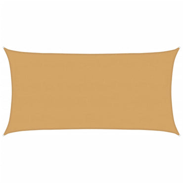 vidaXL Sonnensegel 160 g/m² Rechteckig Sandfarben 4x7 m HDPE