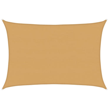 vidaXL Sonnensegel 160 g/m² Rechteckig Sandfarben 5x6 m HDPE