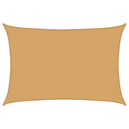 vidaXL Sonnensegel 160 g/m² Rechteckig Sandfarben 5x7 m HDPE