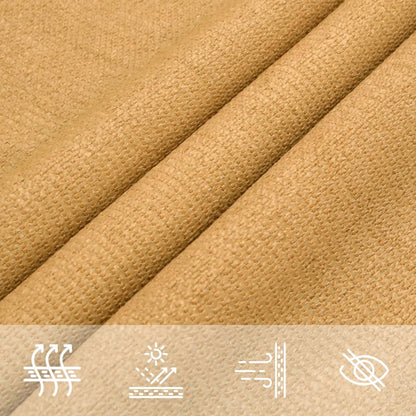 vidaXL Sonnensegel 160 g/m² Rechteckig Sandfarben 5x7 m HDPE