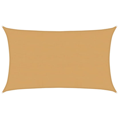 vidaXL Sonnensegel 160 g/m² Rechteckig Sandfarben 5x8 m HDPE